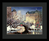 Park Plaza Central Park - New York City - Framed Print