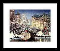Park Plaza Central Park - New York City - Framed Print