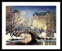 Park Plaza Central Park - New York City - Framed Print