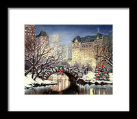 Park Plaza Central Park - New York City - Framed Print