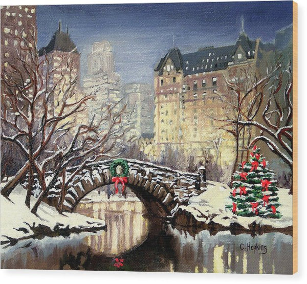 Park Plaza Central Park - New York City - Wood Print