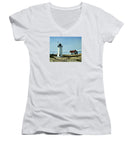 Race Point Lighthouse Provincetown Cape Cod Massachusetts - Women's V-Neck