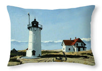 Race Point Lighthouse Provincetown Cape Cod Massachusetts - Throw Pillow