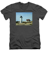 Race Point Lighthouse Provincetown Cape Cod Massachusetts - Men's V-Neck T-Shirt