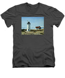 Race Point Lighthouse Provincetown Cape Cod Massachusetts - Men's V-Neck T-Shirt
