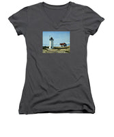 Race Point Lighthouse Provincetown Cape Cod Massachusetts - Women's V-Neck