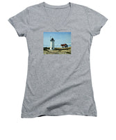 Race Point Lighthouse Provincetown Cape Cod Massachusetts - Women's V-Neck