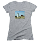 Race Point Lighthouse Provincetown Cape Cod Massachusetts - Women's V-Neck