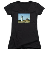 Race Point Lighthouse Provincetown Cape Cod Massachusetts - Women's V-Neck