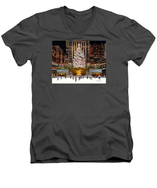 Rockefeller Center - New York City - Men's V-Neck T-Shirt
