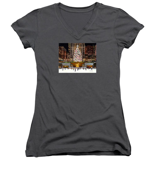 Rockefeller Center - New York City - Women's V-Neck