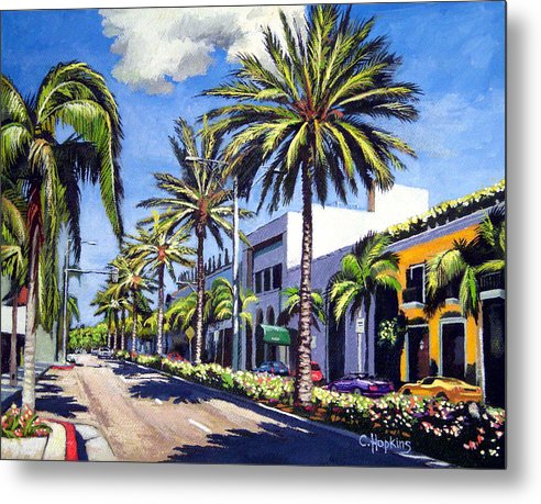 Rodeo Drive - Beverly Hills, California - Metal Print