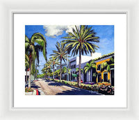 Rodeo Drive - Beverly Hills, California - Framed Print