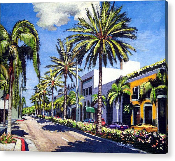 Rodeo Drive - Beverly Hills, California - Acrylic Print