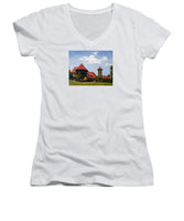 Saint Clements Castle Portland Connecticut - Women's V-Neck