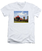 Saint Clements Castle Portland Connecticut - Men's V-Neck T-Shirt