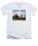 Saint Clements Castle Portland Connecticut - Men's V-Neck T-Shirt