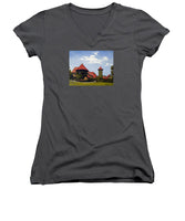 Saint Clements Castle Portland Connecticut - Women's V-Neck