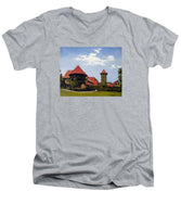 Saint Clements Castle Portland Connecticut - Men's V-Neck T-Shirt