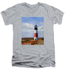 Sankaty Head Lighthouse Nantucket Massachusetts - Men's V-Neck T-Shirt