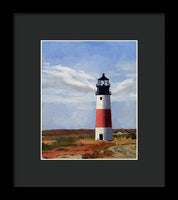 Sankaty Head Lighthouse Nantucket Massachusettse - Framed Print
