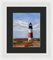 Sankaty Head Lighthouse Nantucket Massachusettse - Framed Print