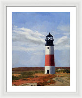 Sankaty Head Lighthouse Nantucket Massachusettse - Framed Print