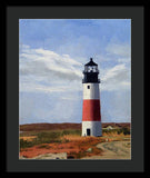 Sankaty Head Lighthouse Nantucket Massachusettse - Framed Print