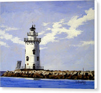 Saybrook Breakwater Lighthouse Old Saybrook Connecticut - Canvas Print