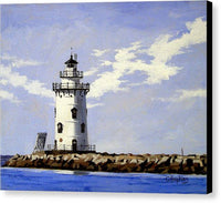 Saybrook Breakwater Lighthouse Old Saybrook Connecticut - Canvas Print