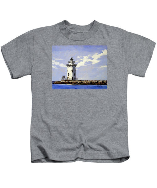 Saybrook Breakwater Lighthouse Old Saybrook Connecticut - Kids T-Shirt