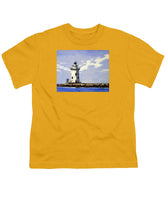 Saybrook Breakwater Lighthouse Old Saybrook Connecticut - Youth T-Shirt