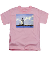 Saybrook Breakwater Lighthouse Old Saybrook Connecticut - Kids T-Shirt