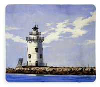 Saybrook Breakwater Lighthouse Old Saybrook Connecticut - Blanket