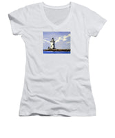 Saybrook Breakwater Lighthouse Old Saybrook Connecticut - Women's V-Neck