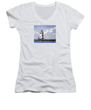Saybrook Breakwater Lighthouse Old Saybrook Connecticut - Women's V-Neck