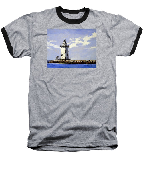 Saybrook Breakwater Lighthouse Old Saybrook Connecticut - Baseball T-Shirt