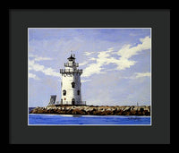 Saybrook Breakwater Lighthouse Old Saybrook Connecticut - Framed Print