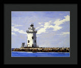 Saybrook Breakwater Lighthouse Old Saybrook Connecticut - Framed Print