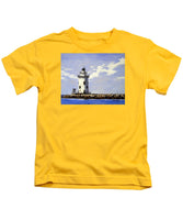 Saybrook Breakwater Lighthouse Old Saybrook Connecticut - Kids T-Shirt