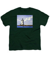 Saybrook Breakwater Lighthouse Old Saybrook Connecticut - Youth T-Shirt