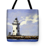 Saybrook Breakwater Lighthouse Old Saybrook Connecticut - Tote Bag