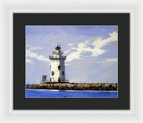 Saybrook Breakwater Lighthouse Old Saybrook Connecticut - Framed Print