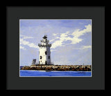 Saybrook Breakwater Lighthouse Old Saybrook Connecticut - Framed Print
