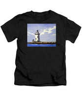 Saybrook Breakwater Lighthouse Old Saybrook Connecticut - Kids T-Shirt
