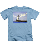 Saybrook Breakwater Lighthouse Old Saybrook Connecticut - Kids T-Shirt