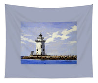 Saybrook Breakwater Lighthouse Old Saybrook Connecticut - Tapestry