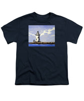 Saybrook Breakwater Lighthouse Old Saybrook Connecticut - Youth T-Shirt