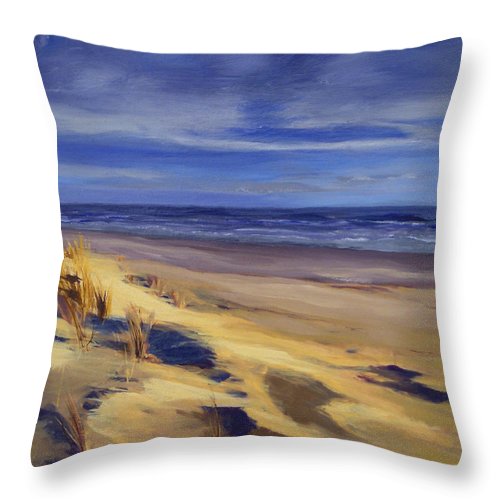 Second Beach Newport Rhode Island - Throw Pillow