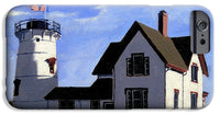 Stage Harbor Lighthouse Cape Cod Massachusetts - Phone Case